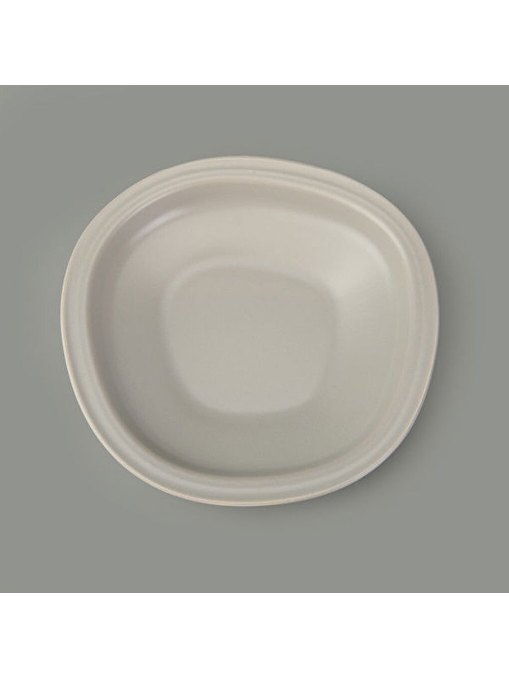 Kitchen Bloom Çukur Yemek Tabağı - Gri - 23 cm