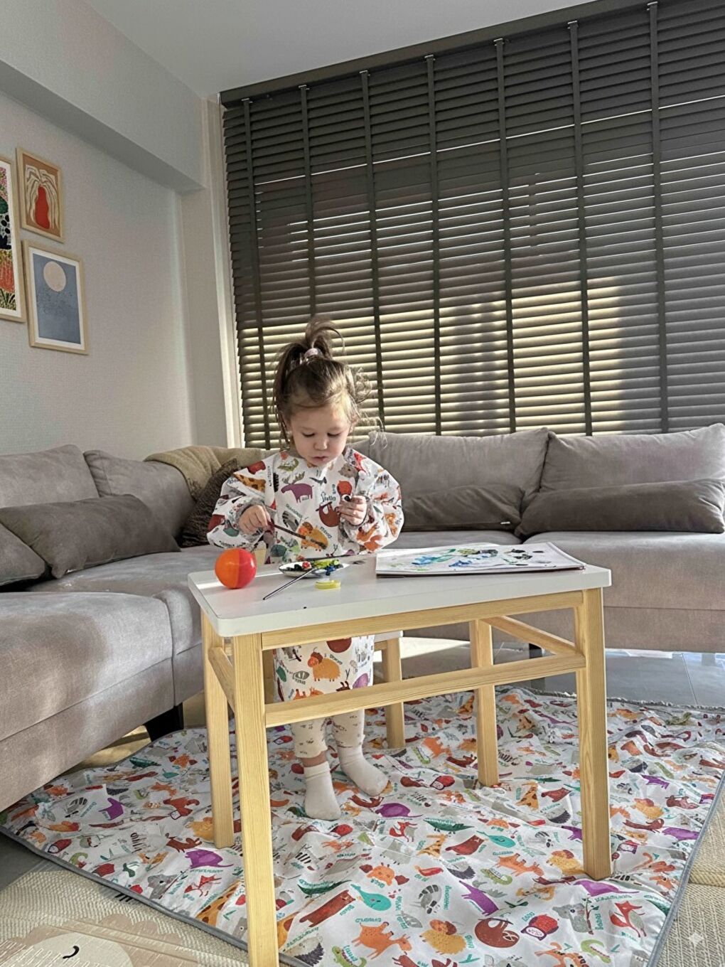 145x300cm, Zoo, Su Geçirmez, Yer/Masa Örtüsü, Aktivite, Yemek ve Oyun için Çok Amaçlı Örtü