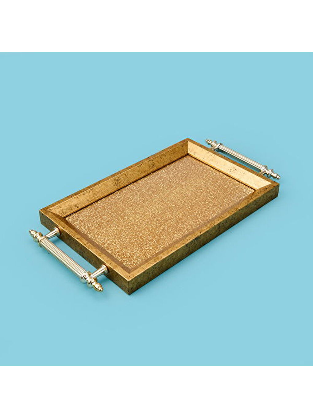 Sarı Kitchen Mini Tepsi - Gold - 29x18 cm