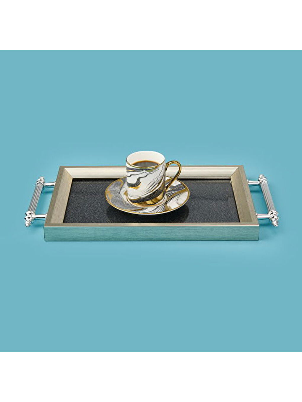 Gri Kitchen Mini Tepsi - Silver - 29x18 cm