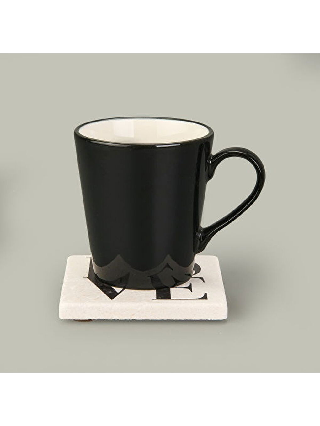 Karışık Kitchen Love Taş Bardak Altlığı - Renkli - 10x10 cm-2