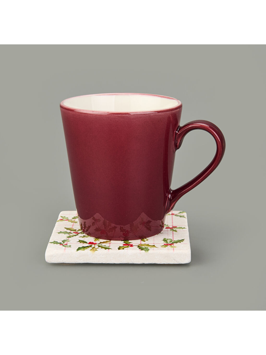 Karışık Kitchen Kokina Taş Bardak Altlığı - Renkli - 10x10 cm-1