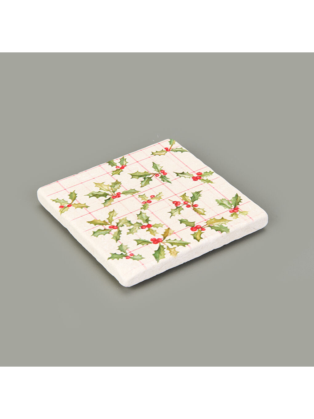 Karışık Kitchen Kokina Taş Bardak Altlığı - Renkli - 10x10 cm-2