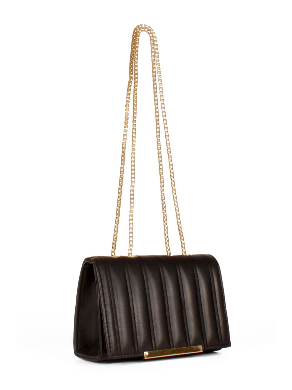 Siyah Kadın Zincir Asklı El ve Omuz Çantası (10545)