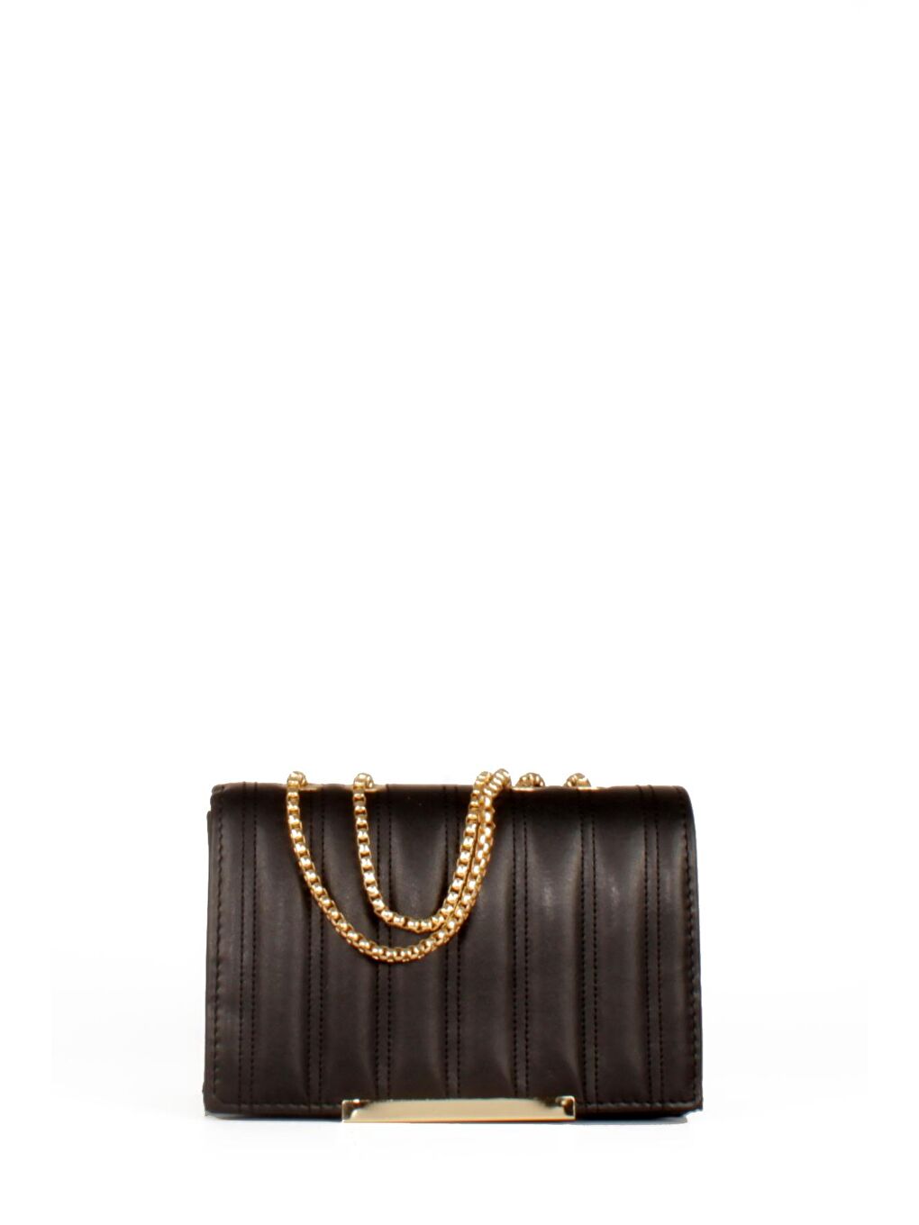 Siyah Kadın Zincir Asklı El ve Omuz Çantası (10545)-1