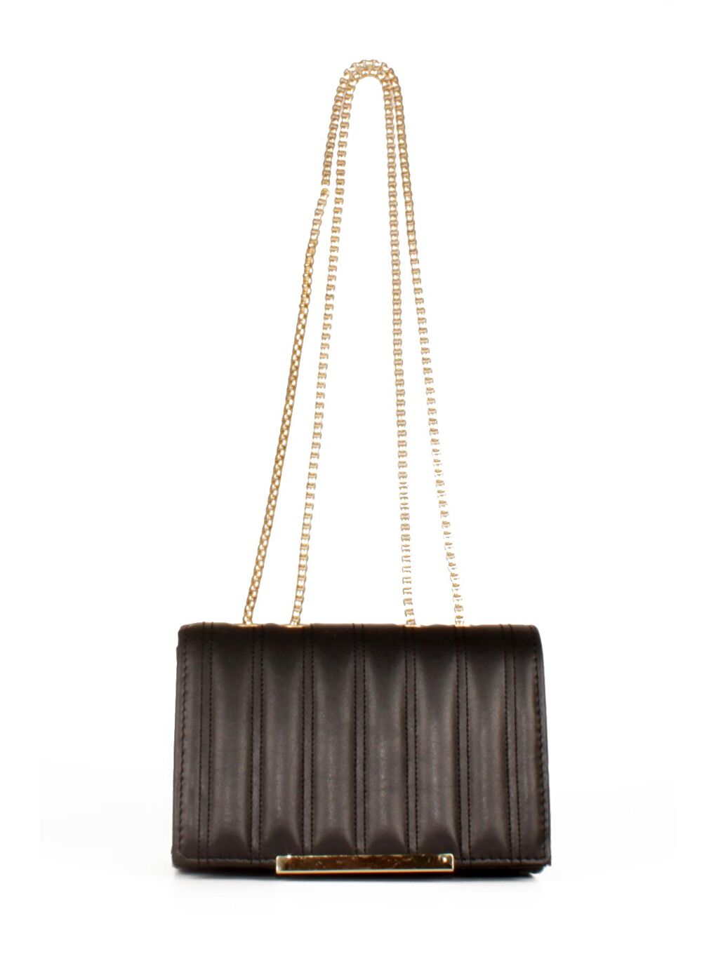 Siyah Kadın Zincir Asklı El ve Omuz Çantası (10545)-2