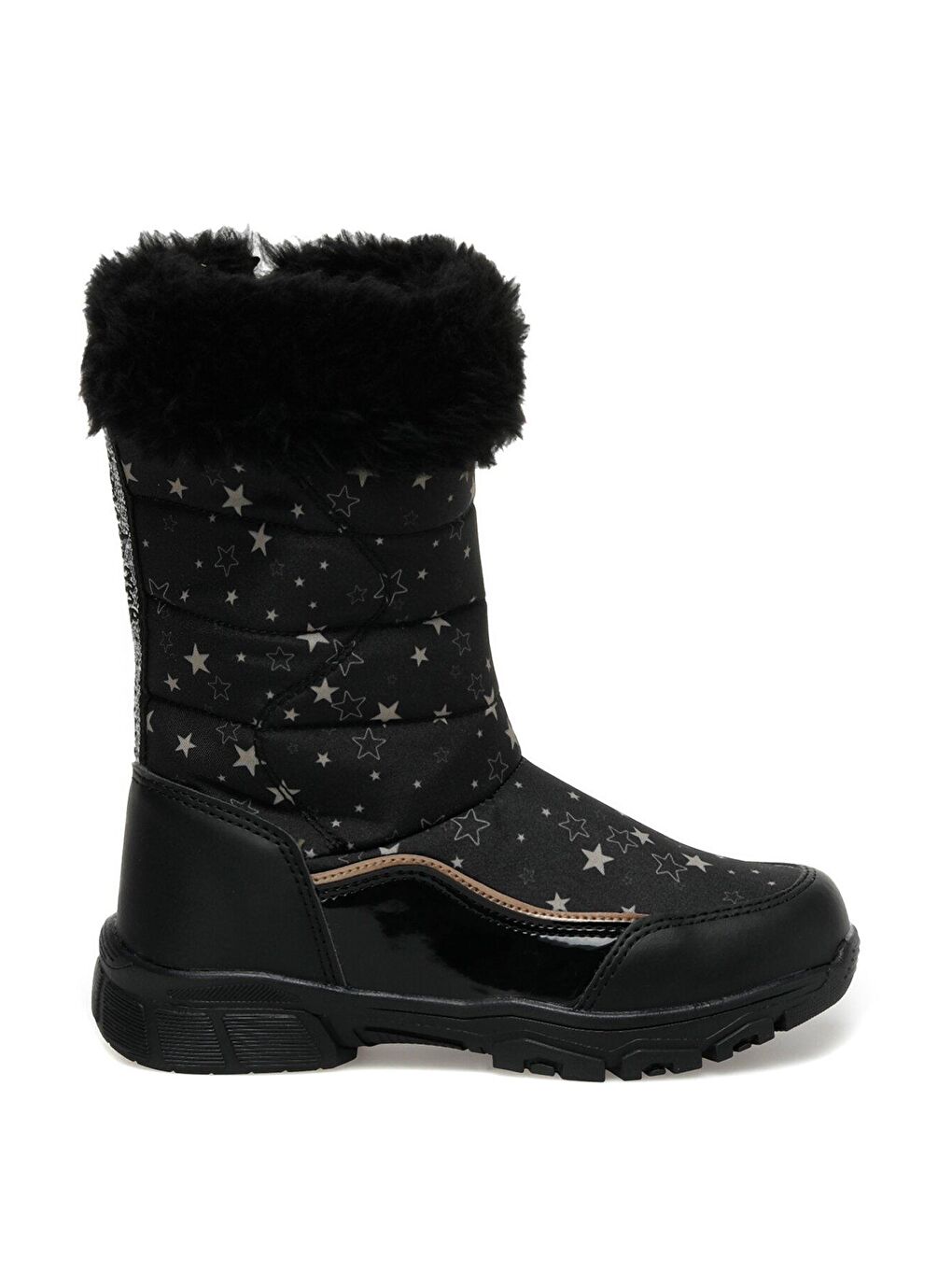 LUNOX 2PR Siyah Kız Çocuk Kar Botu