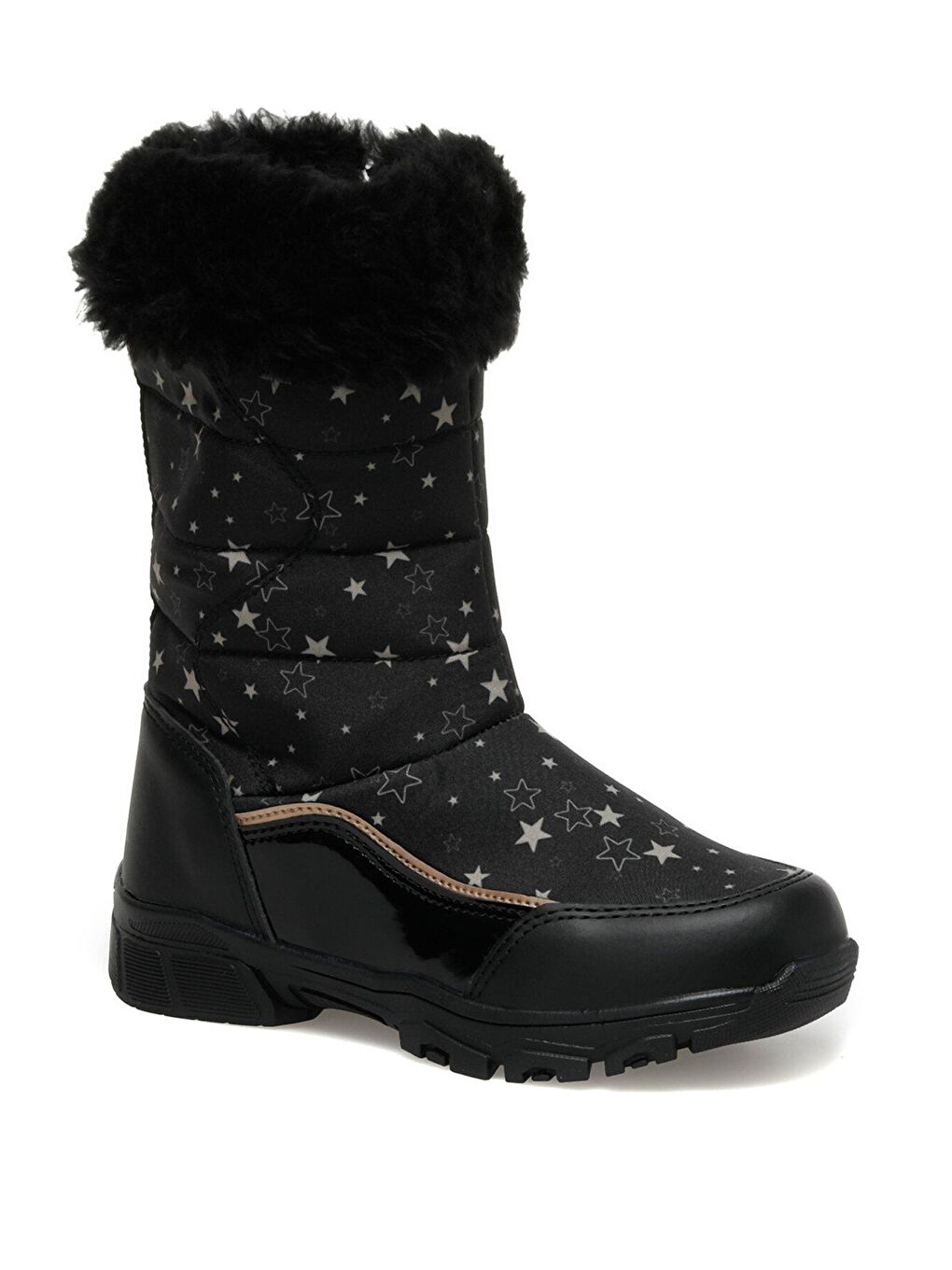 LUNOX 2PR Siyah Kız Çocuk Kar Botu-1