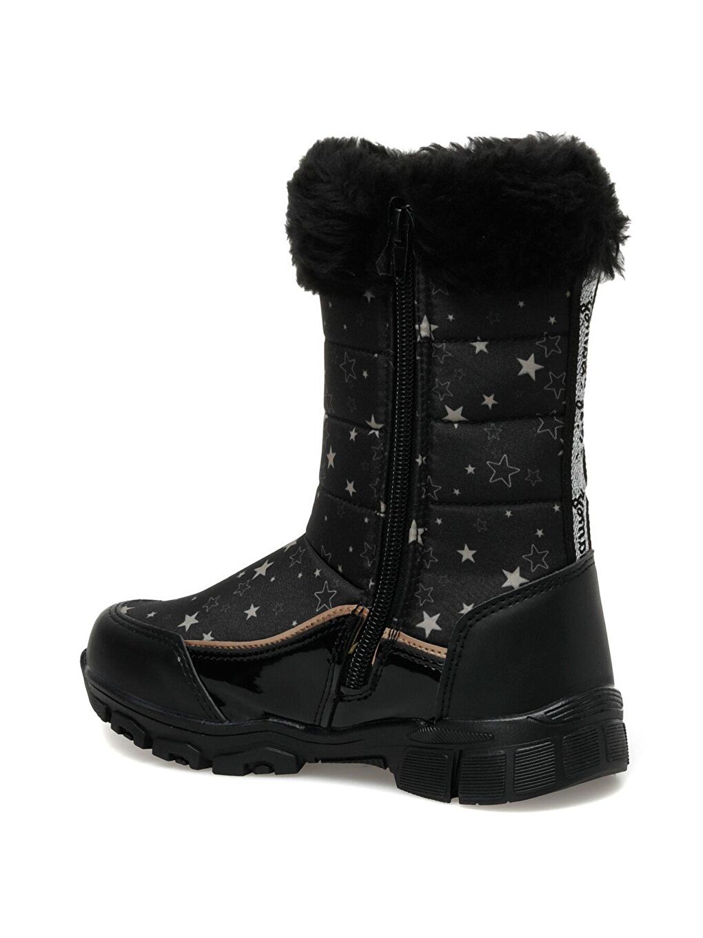 LUNOX 2PR Siyah Kız Çocuk Kar Botu-2