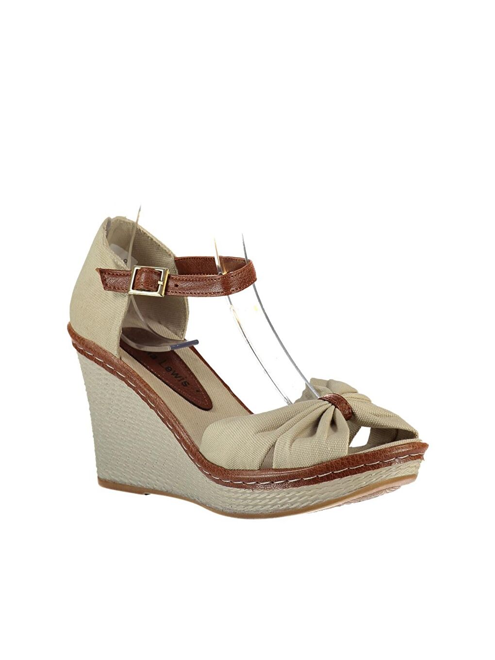9674040505 Bej Dolgu Taban Kadın Ayakkabı-1