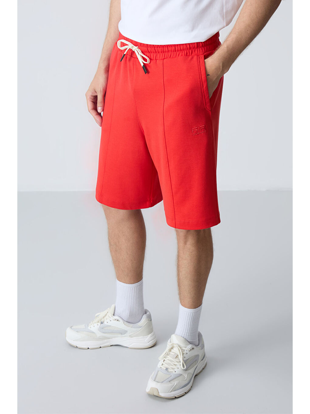 Kırmızı Fiesta Pamuklu Kalın Yumuşak Dokulu Standart  Fit Basic Erkek Şort  - 81277-2