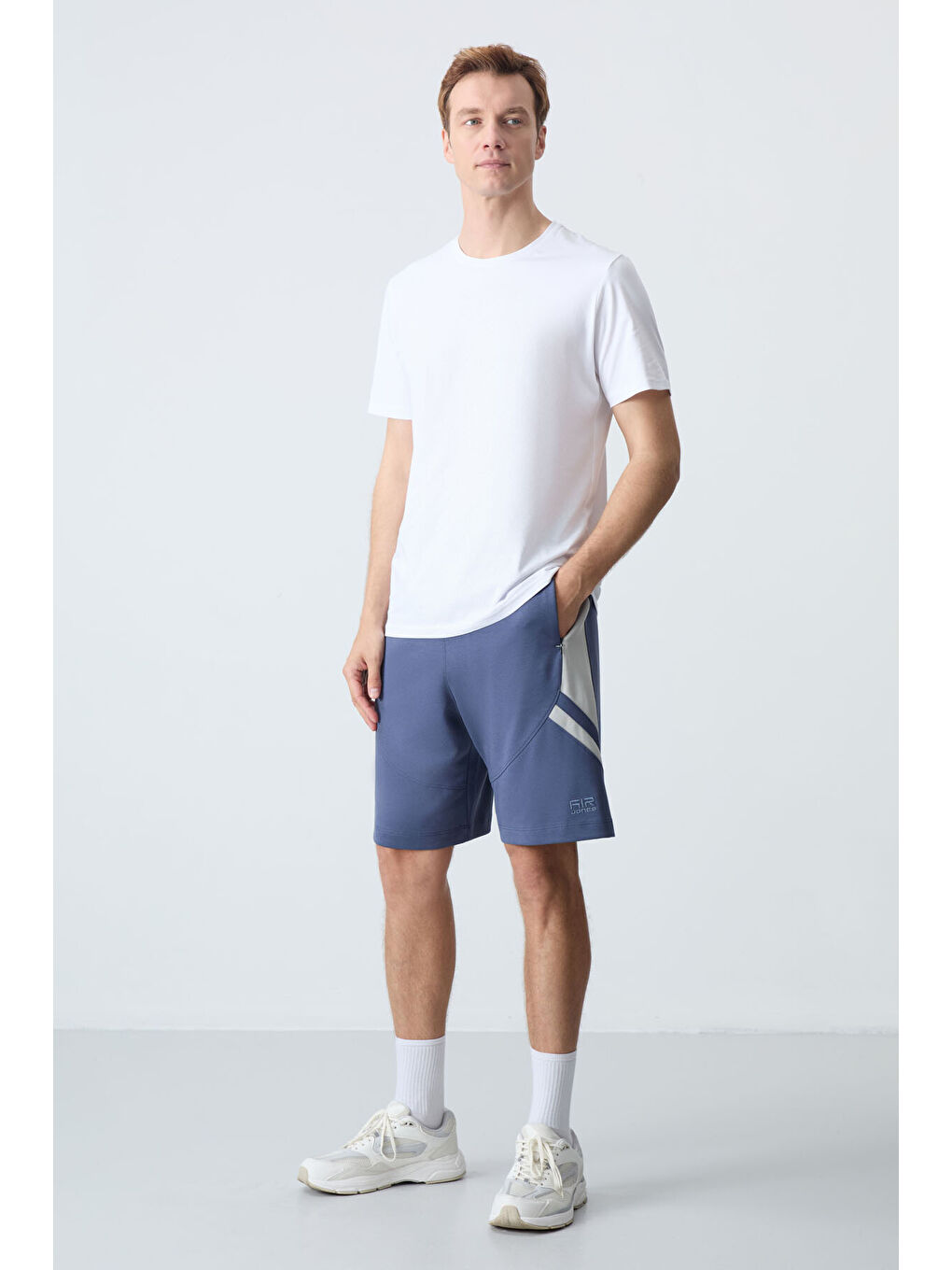 Petrol Pamuklu Kalın Yumuşak Dokulu Standart Fit Basic Erkek Şort  - 81281-4