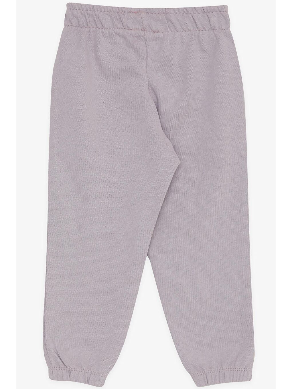 Kız Çocuk Alt Bağcık Aksesuarlı Beli Lastikli Cepli Açık Lila (1-3 Yaş)-1