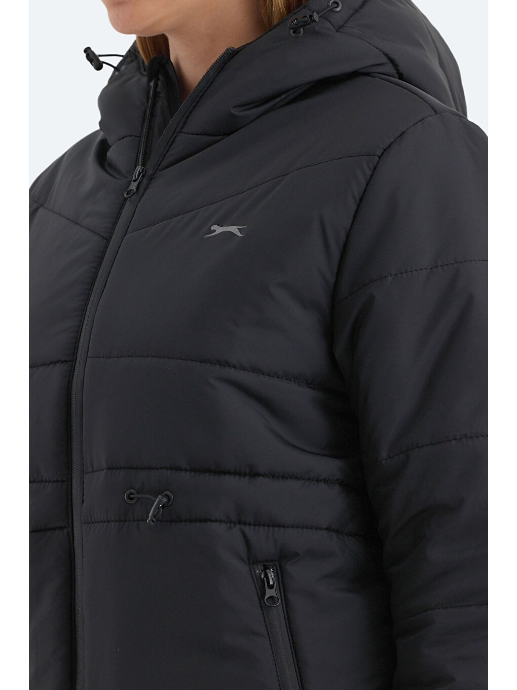 CALLU Kadın Mont Kaban Siyah-3