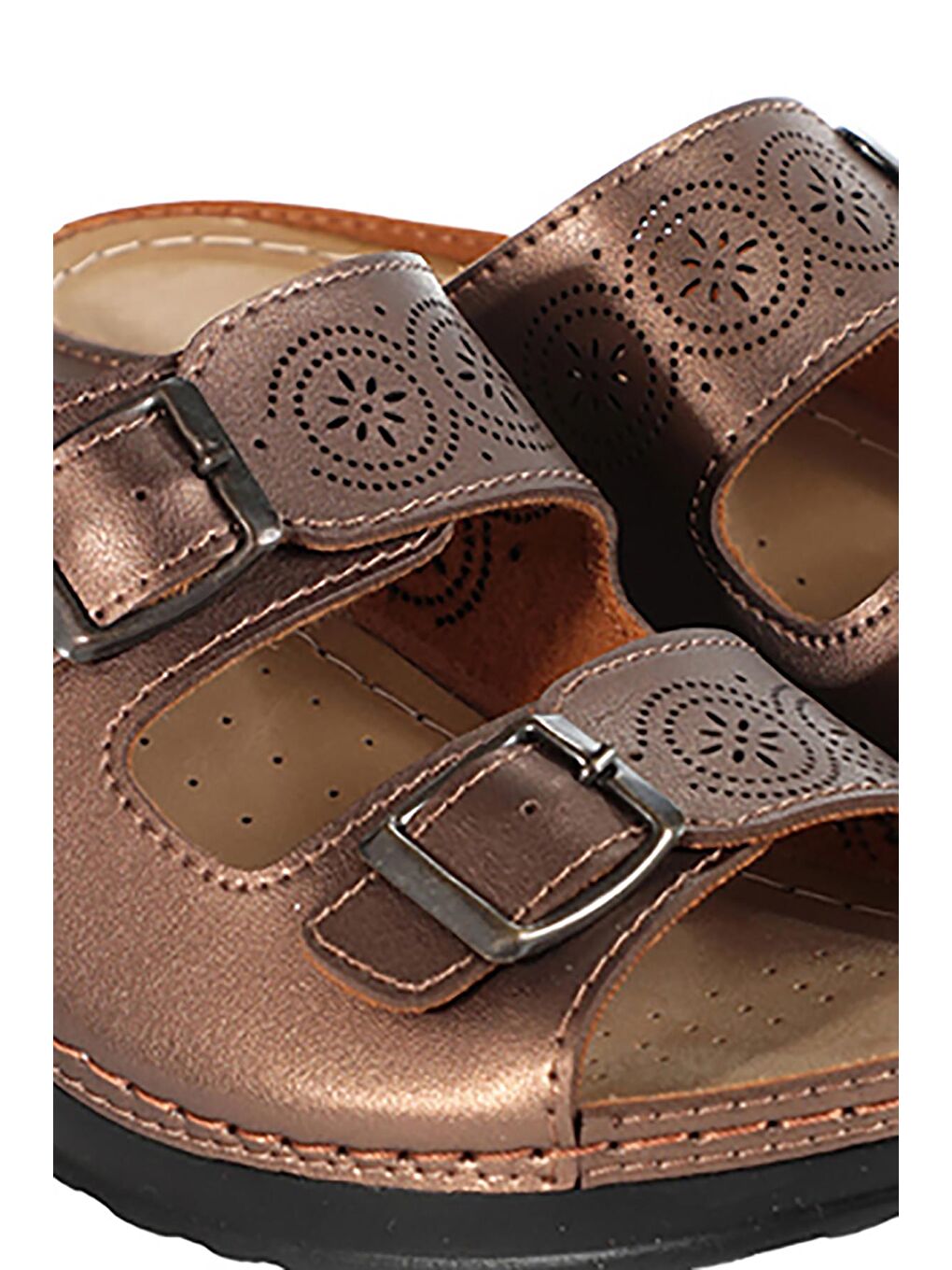 Turuncu EA12SK254 Kadın Terlik Bakır-3