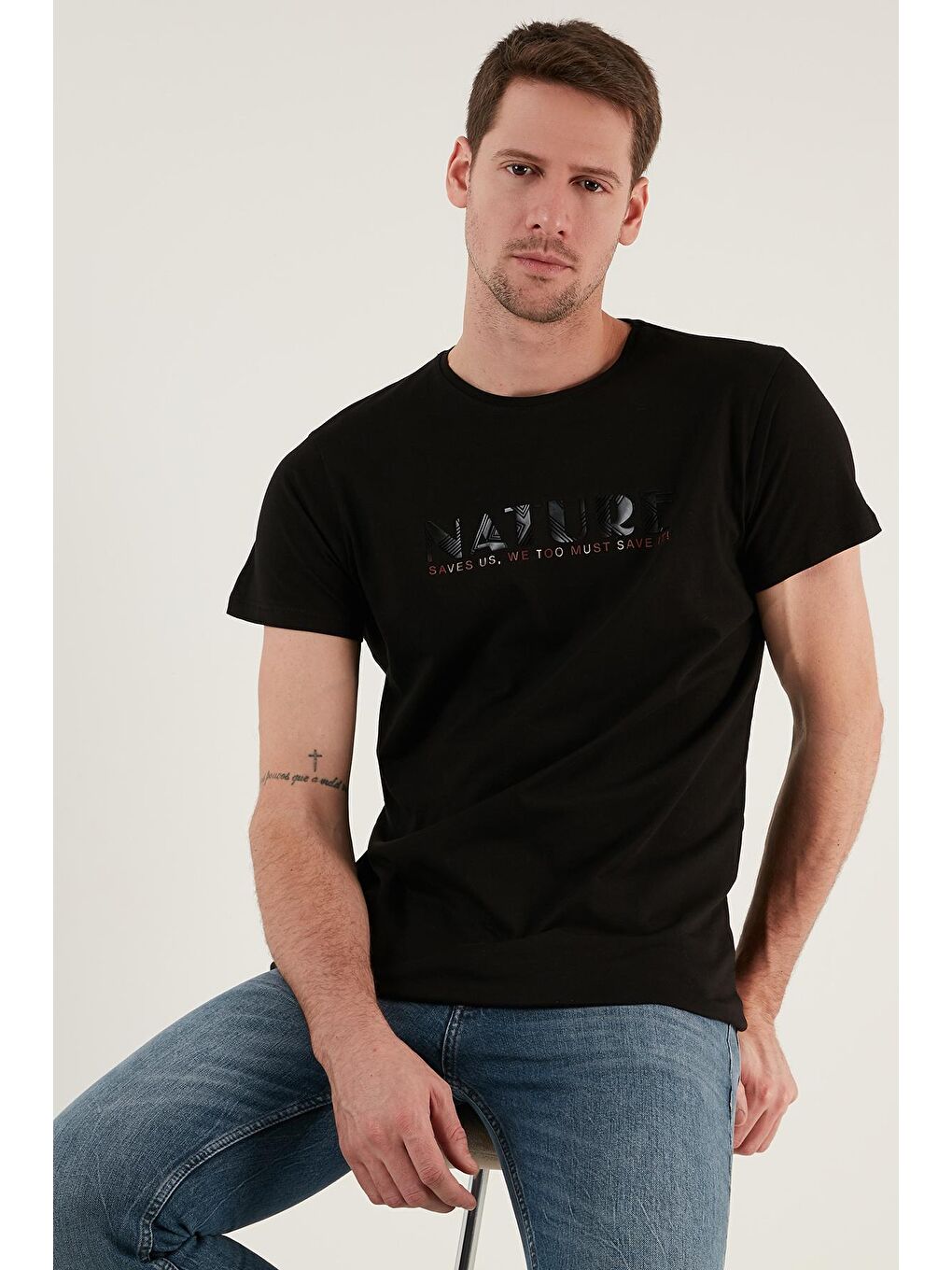 Buratti Siyah T Shirt 541NATURE