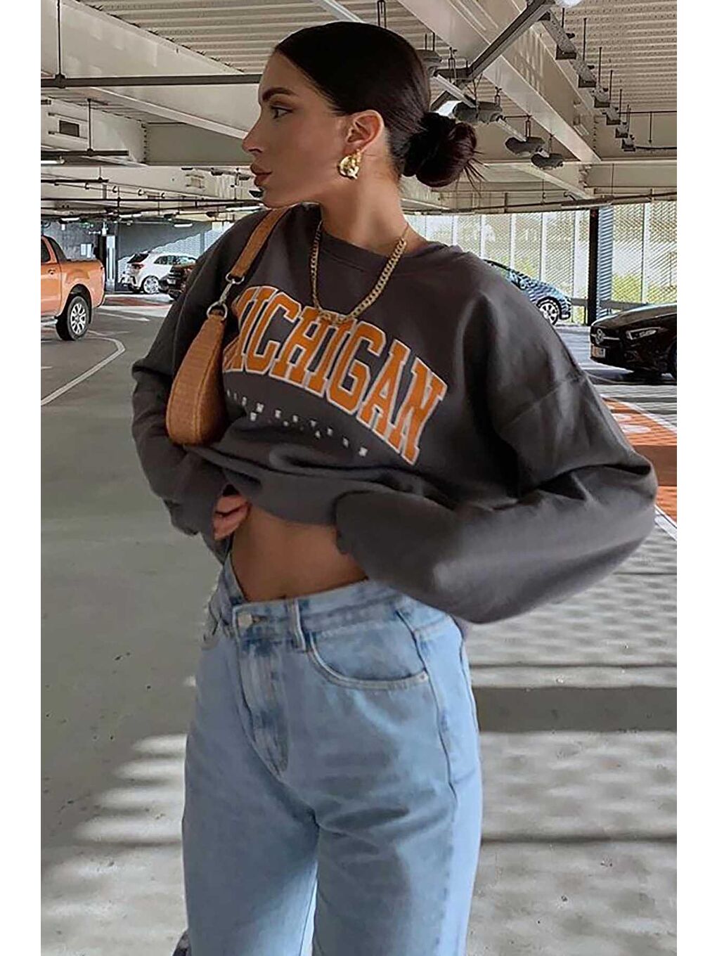 Antrasit Sweatshirt Mg785