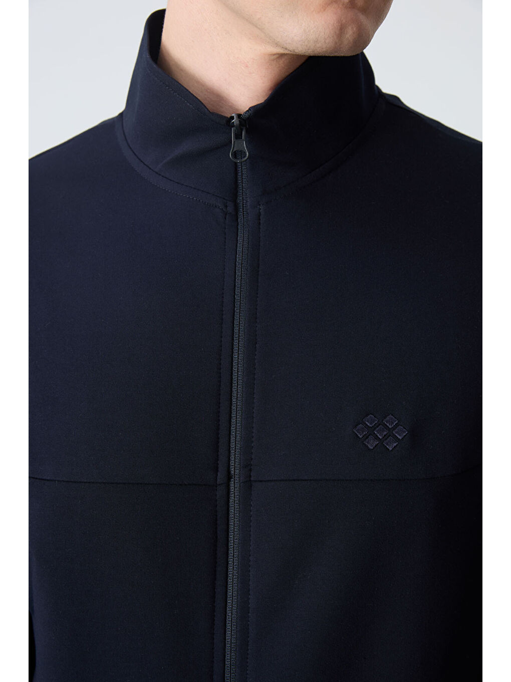 Lacivert Pamuklu Kalın Yumuşak Dokulu Comfort Fit Basic Erkek Eşofman Takım - 85260-4