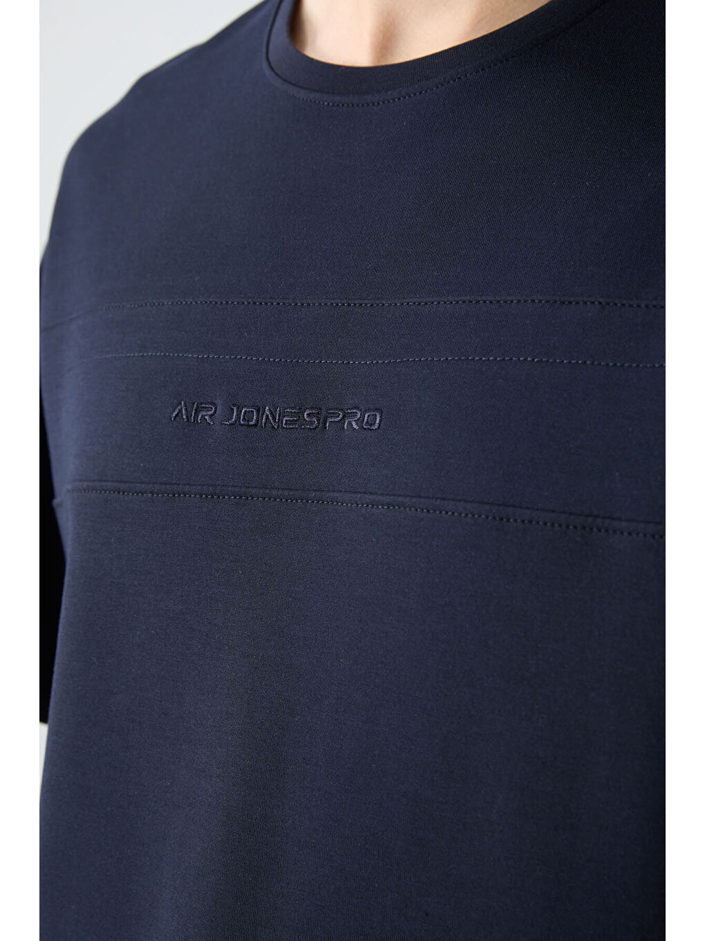 Lacivert Pamuklu Kalın Yumuşak Dokulu Oversize Fit Basic Erkek Eşofman Takım - 85261-4