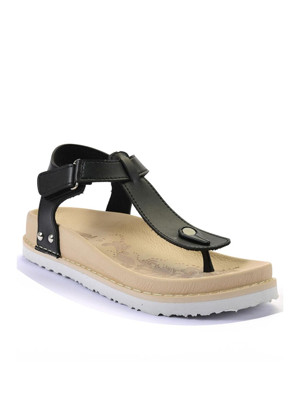 CK-3405 Kadın Sandalet Siyah-1