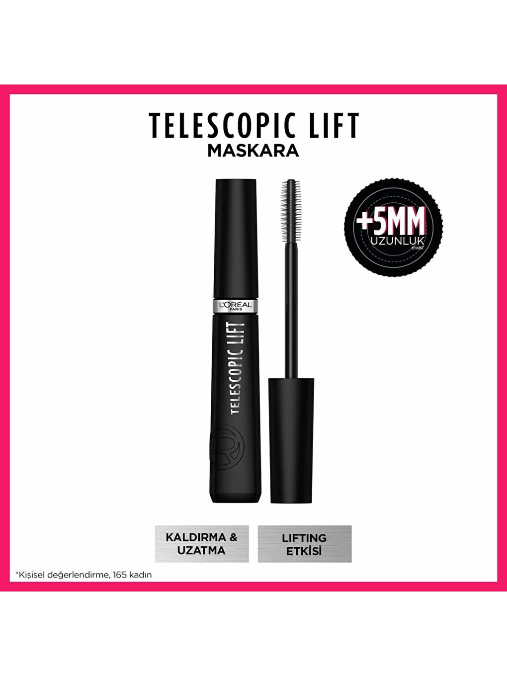 L'Oreal Paris Siyah Telescopic Lift Maskara