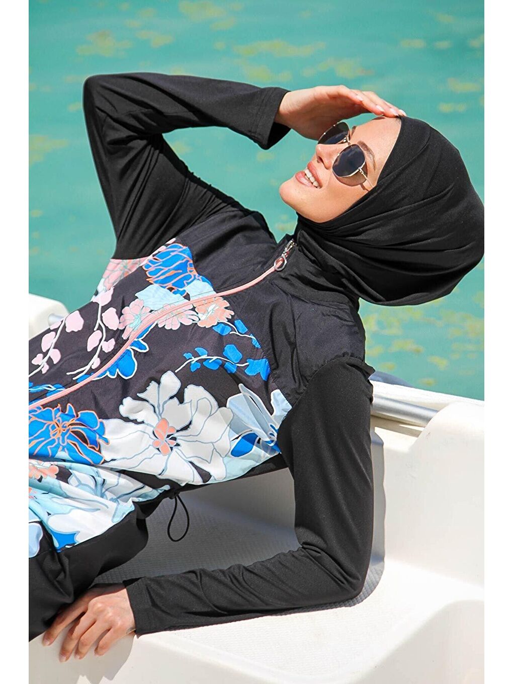 Siyah Tam Kapalı Tesettür Mayo M2265