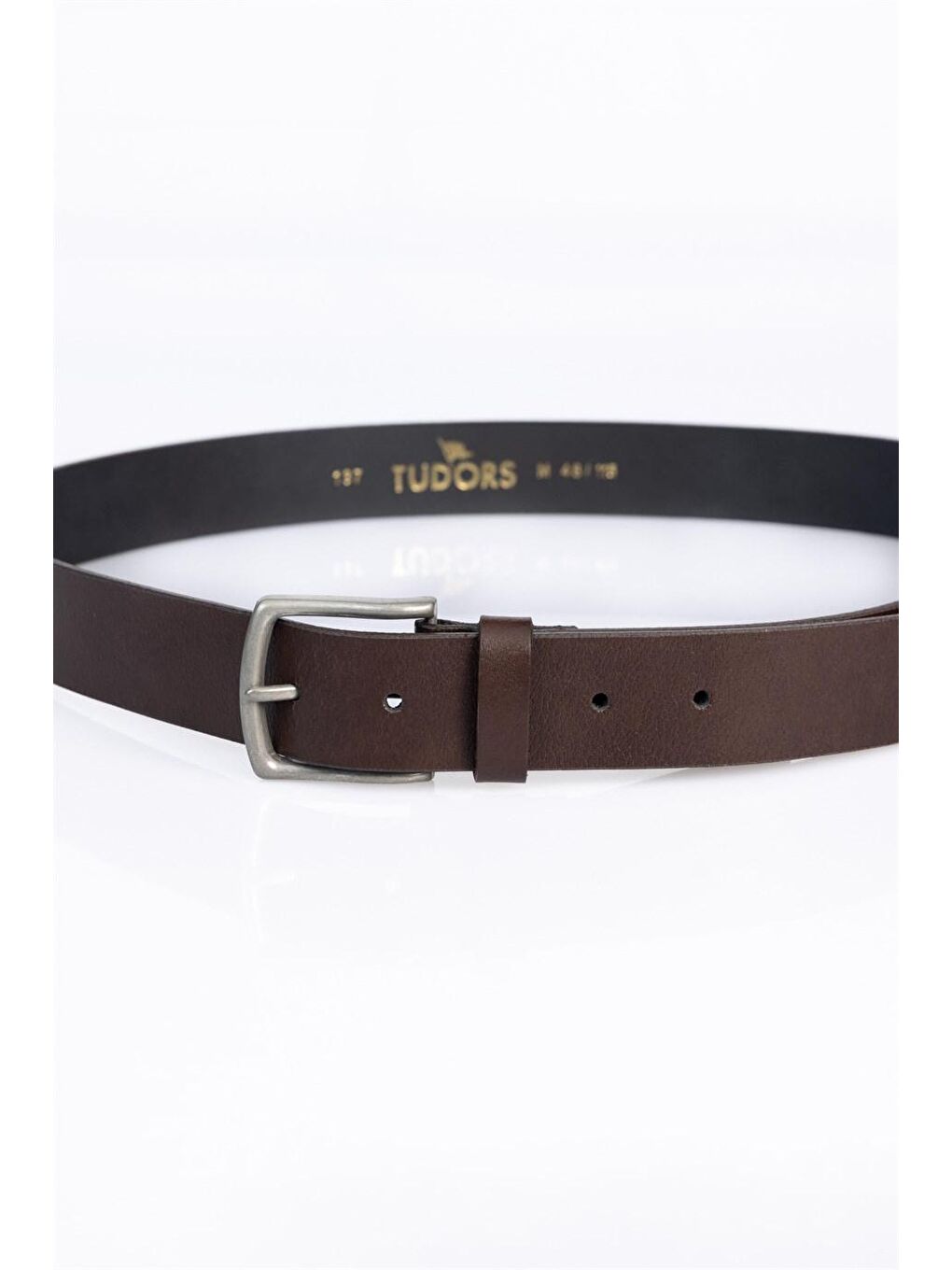 Kahverengi Hakiki Deri Erkek Kemer-1