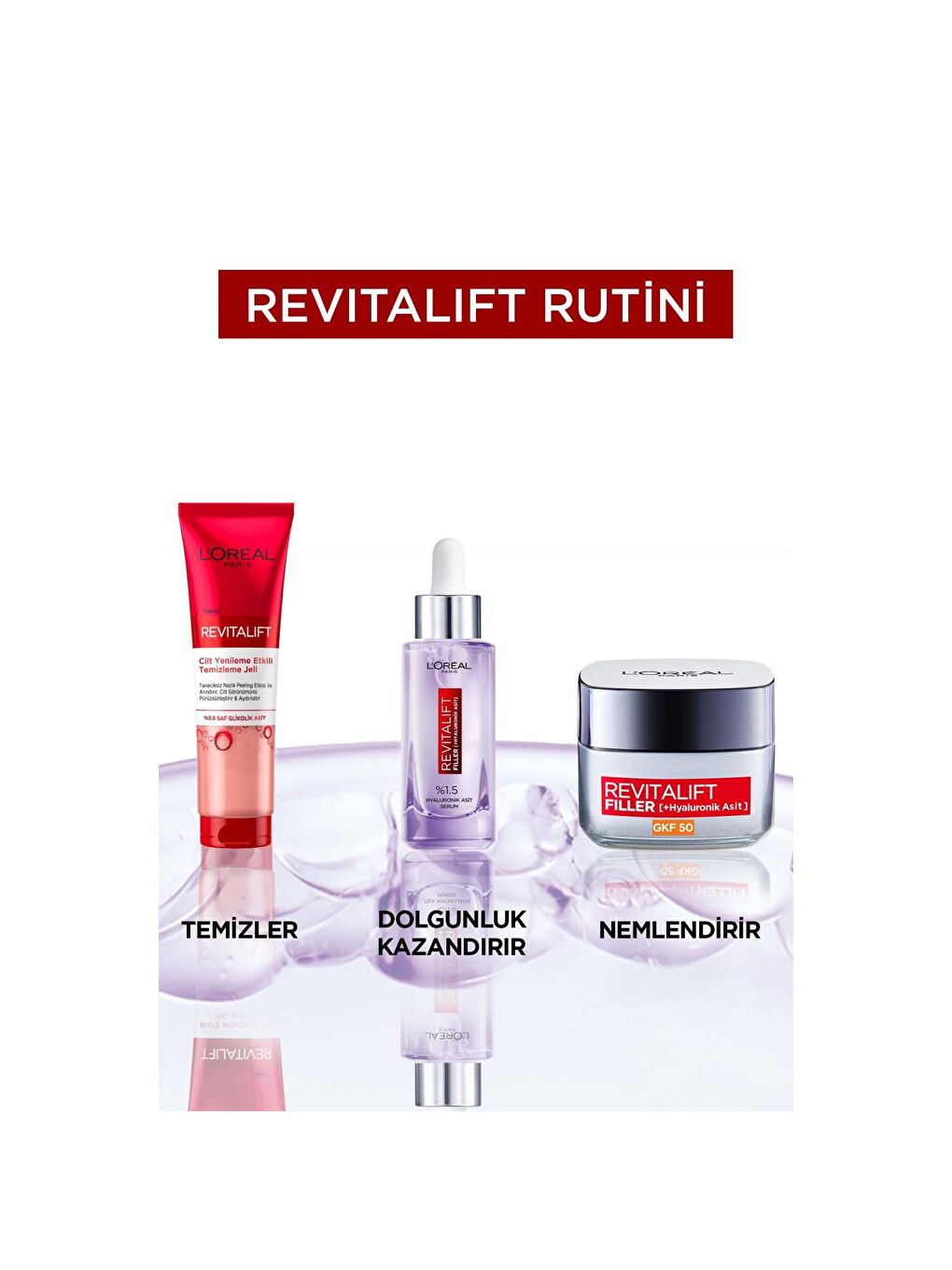 L'Oreal Paris Şeffaf Revitalift Cilt Yenileme Etkili Temizleme Jeli - Glikolik Asit (150 ml) - 4