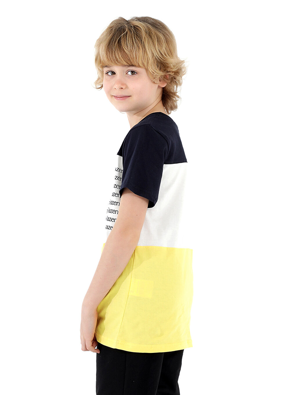 PARS Erkek Çocuk Tişört Beyaz / Lacivert-2