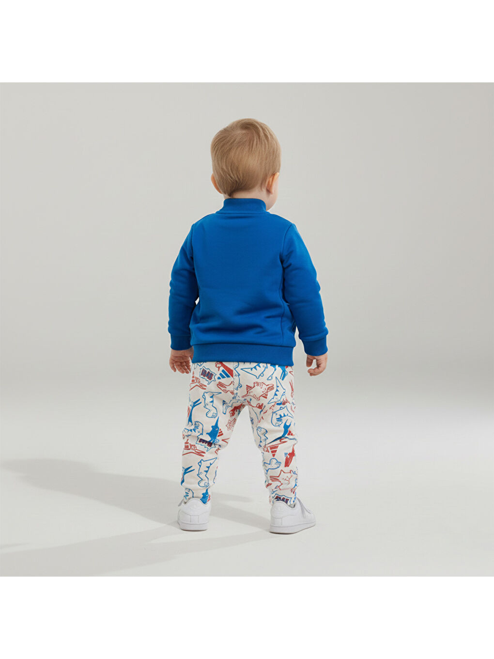 Karışık Adiraptor Fleece Bebek Klasik Yaka Eşofman Takımı-1