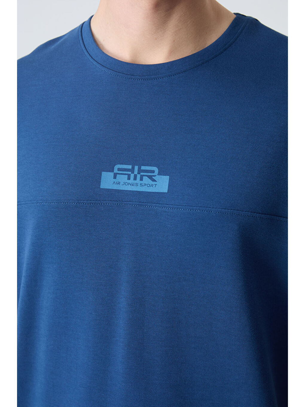 Mavi Parlament Pamuklu Kalın Yumuşak Dokulu Oversize Fit Basic Erkek Şort Takım - 85259-3