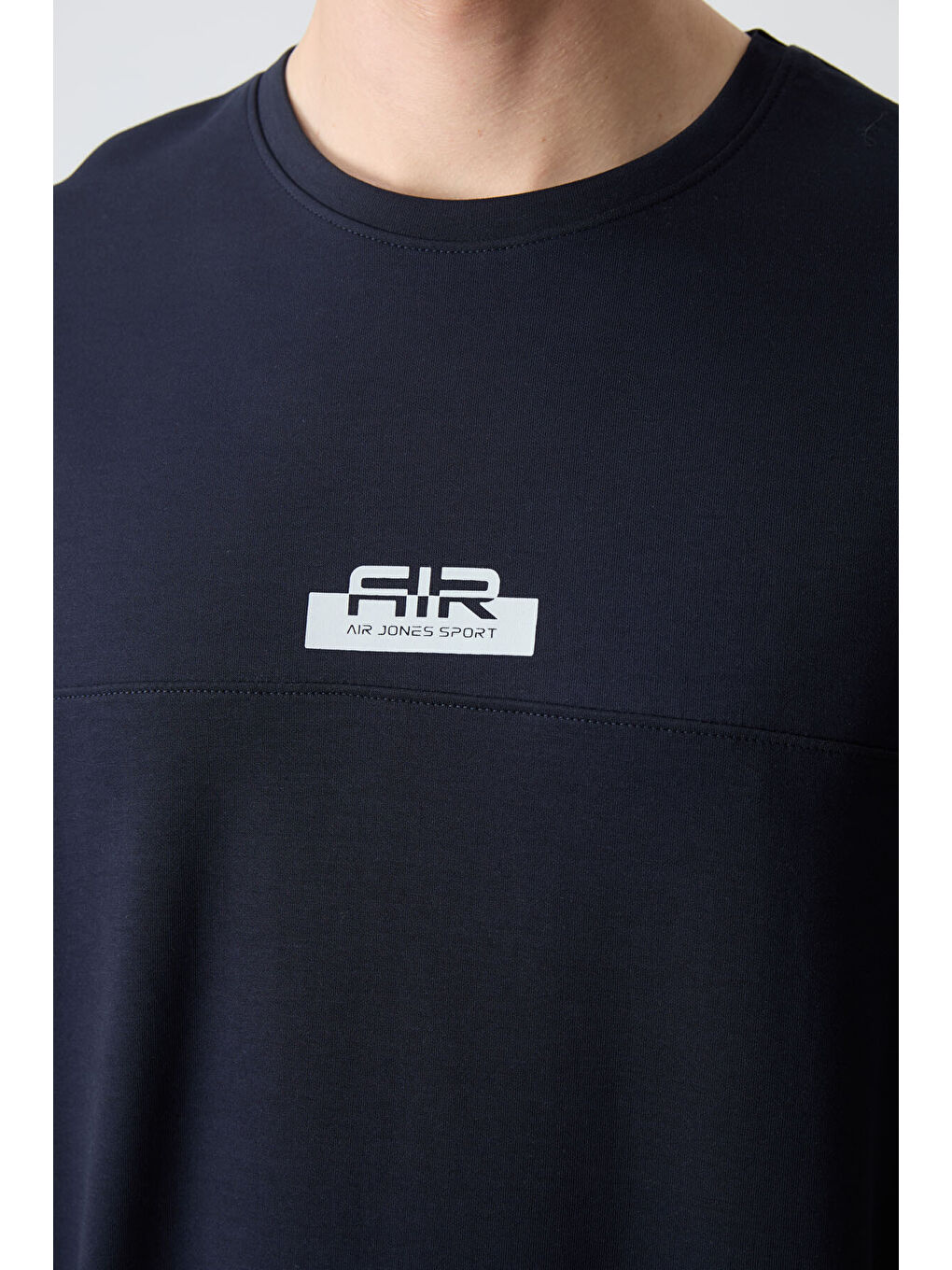 Lacivert Pamuklu Kalın Yumuşak Dokulu Oversize Fit Basic Erkek Şort Takım - 85259-2