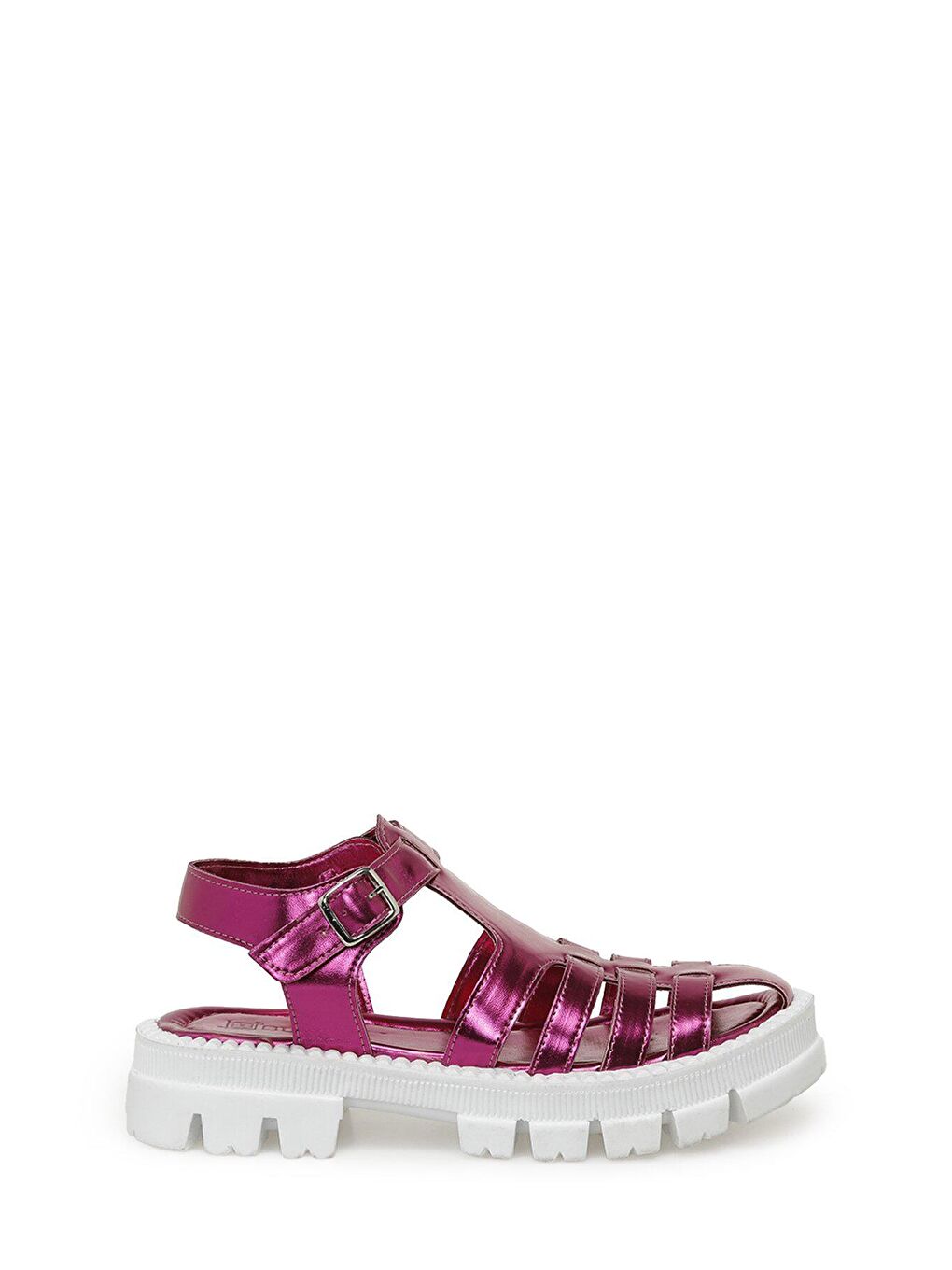 Pembe GIGI 3FX Fuşya Kadın Kalın Taban Sandalet