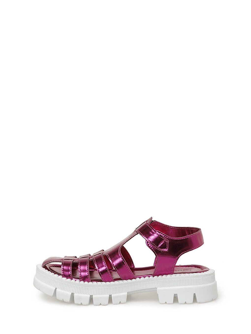 Pembe GIGI 3FX Fuşya Kadın Kalın Taban Sandalet-2