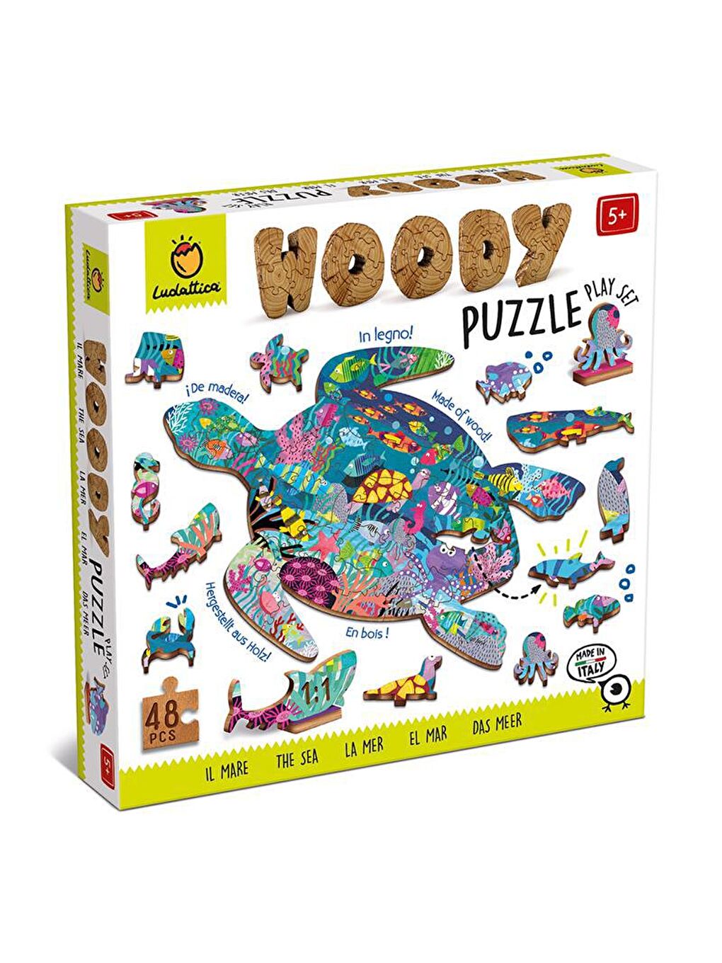 Ludattica Karışık The Sea - Woody Puzzle - 1