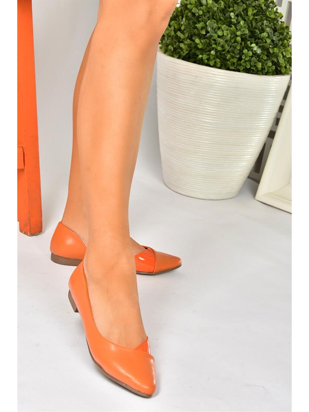 Turuncu Günlük Kadın Babet P726143009-2