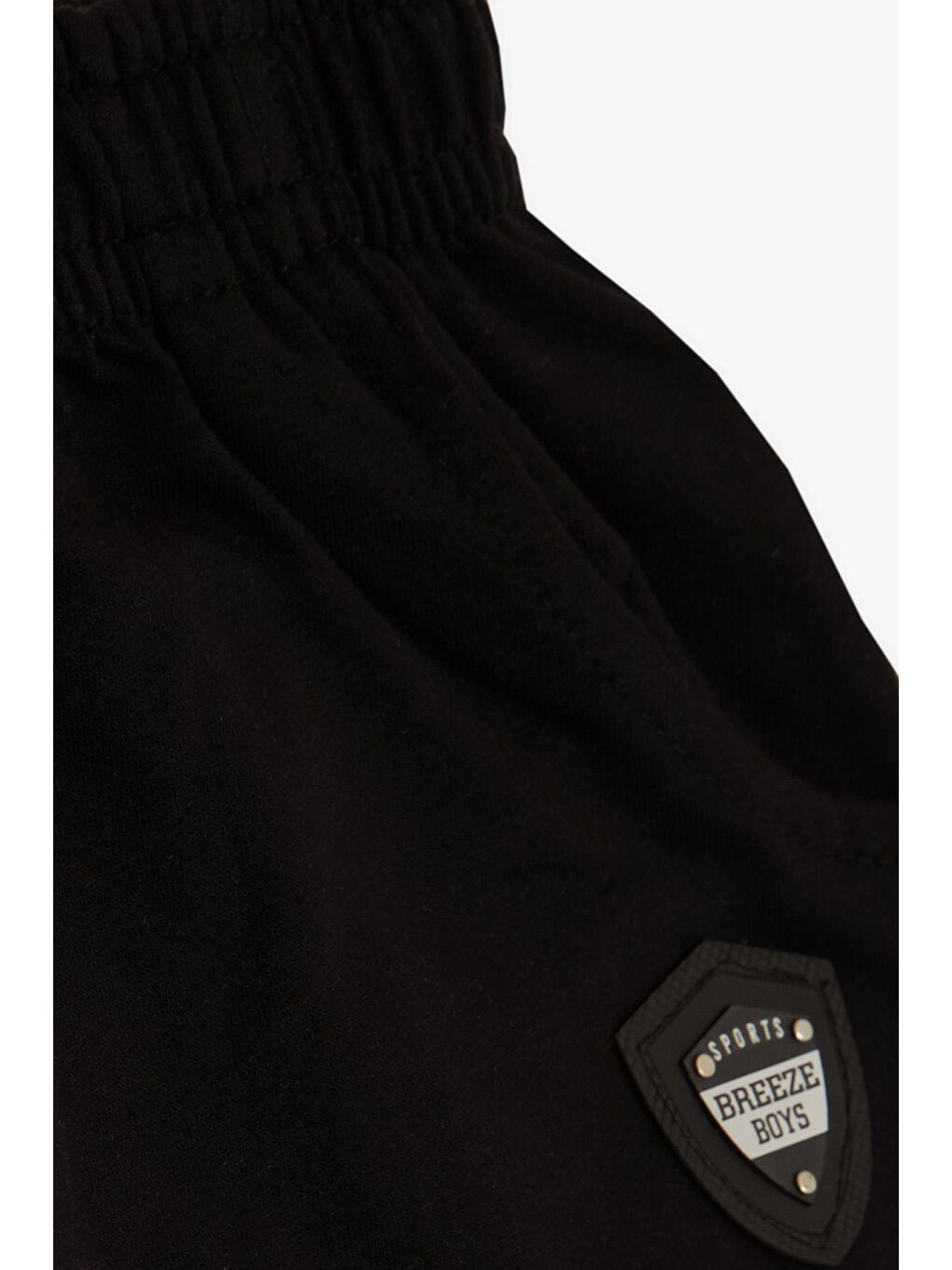 Erkek Çocuk Kapri Armalı Cepli Bağcık Aksesuarlı Siyah (4-9 Yaş)-2