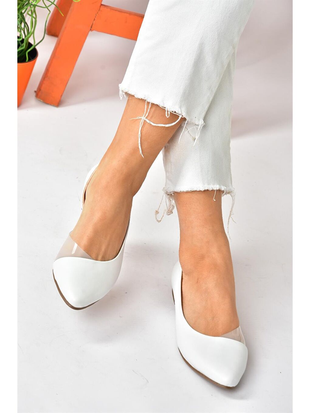 Beyaz Günlük Kadın Babet P726143009-2