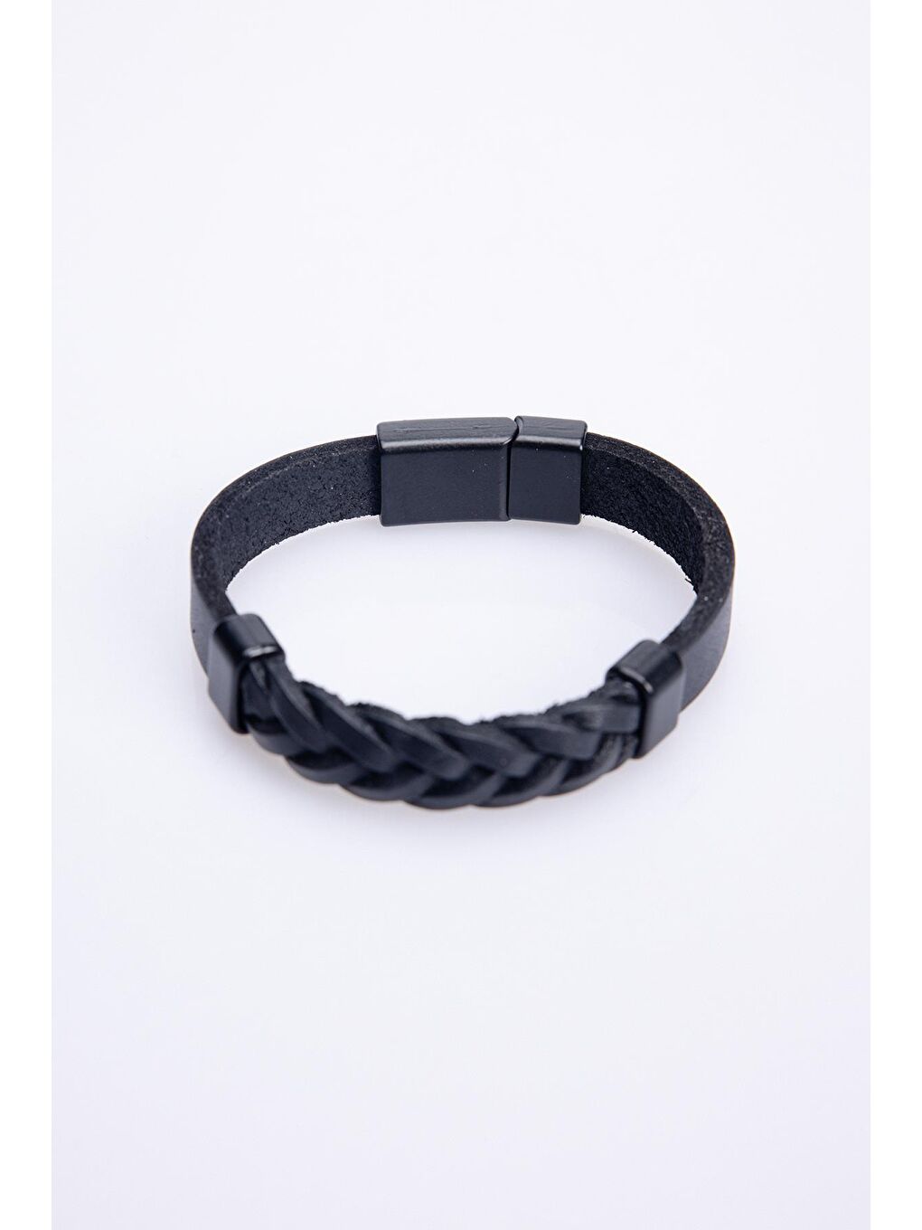 Deri Siyah Erkek Bileklik