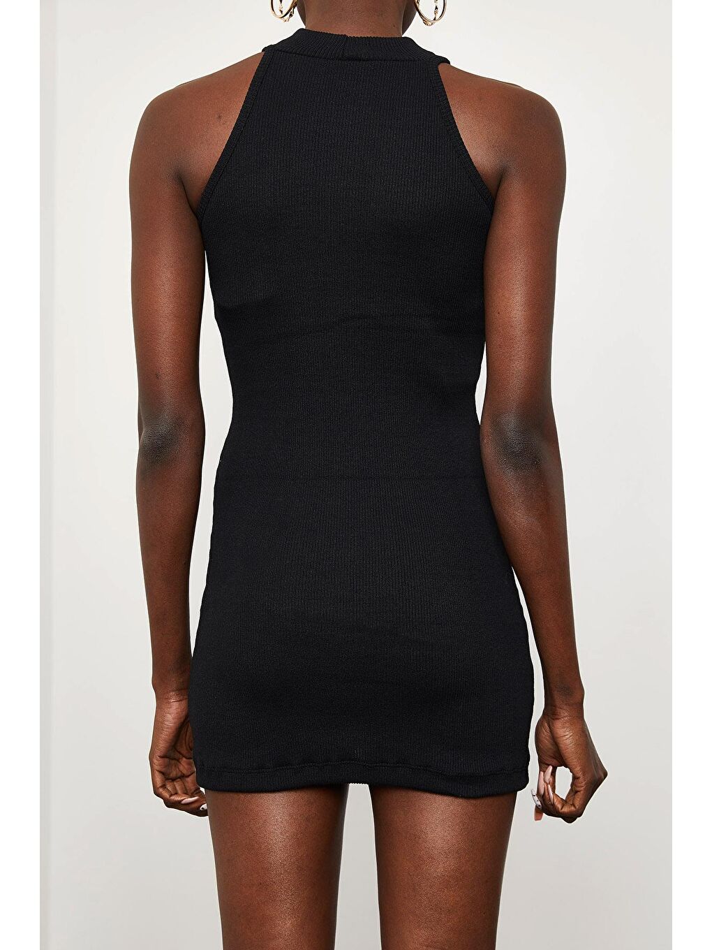 Siyah Kolsuz Kaşkorse Elbise 1KZK6-11609-02-4