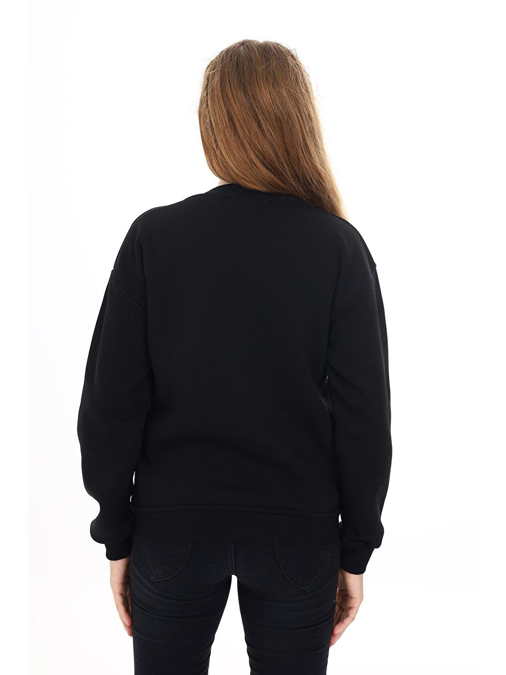 Siyah Kız Çocuk Kolej Tarz H Baskılı Ceket 7 -13 Yaş Lx273-4