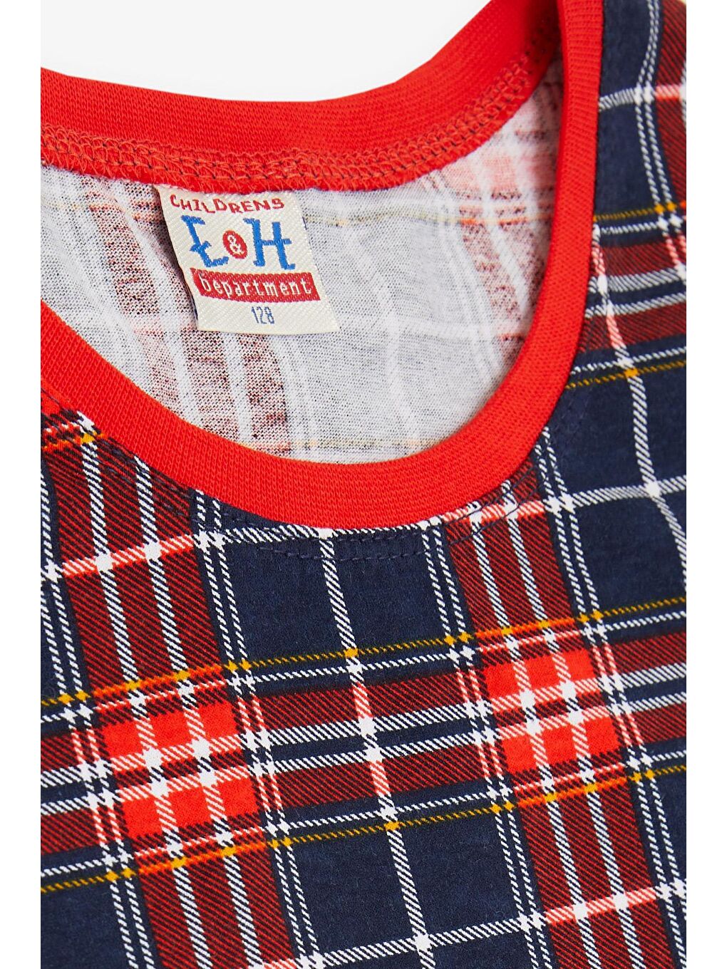 Erkek Çocuk Pijama Takımı Ekose Desenli Karışık Renk (5 Yaş)-4