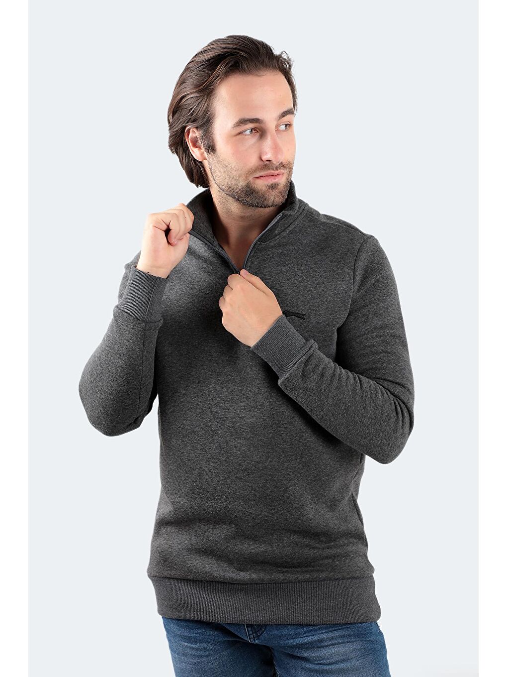 BALBIN Erkek Sweatshirt Antrasit-1