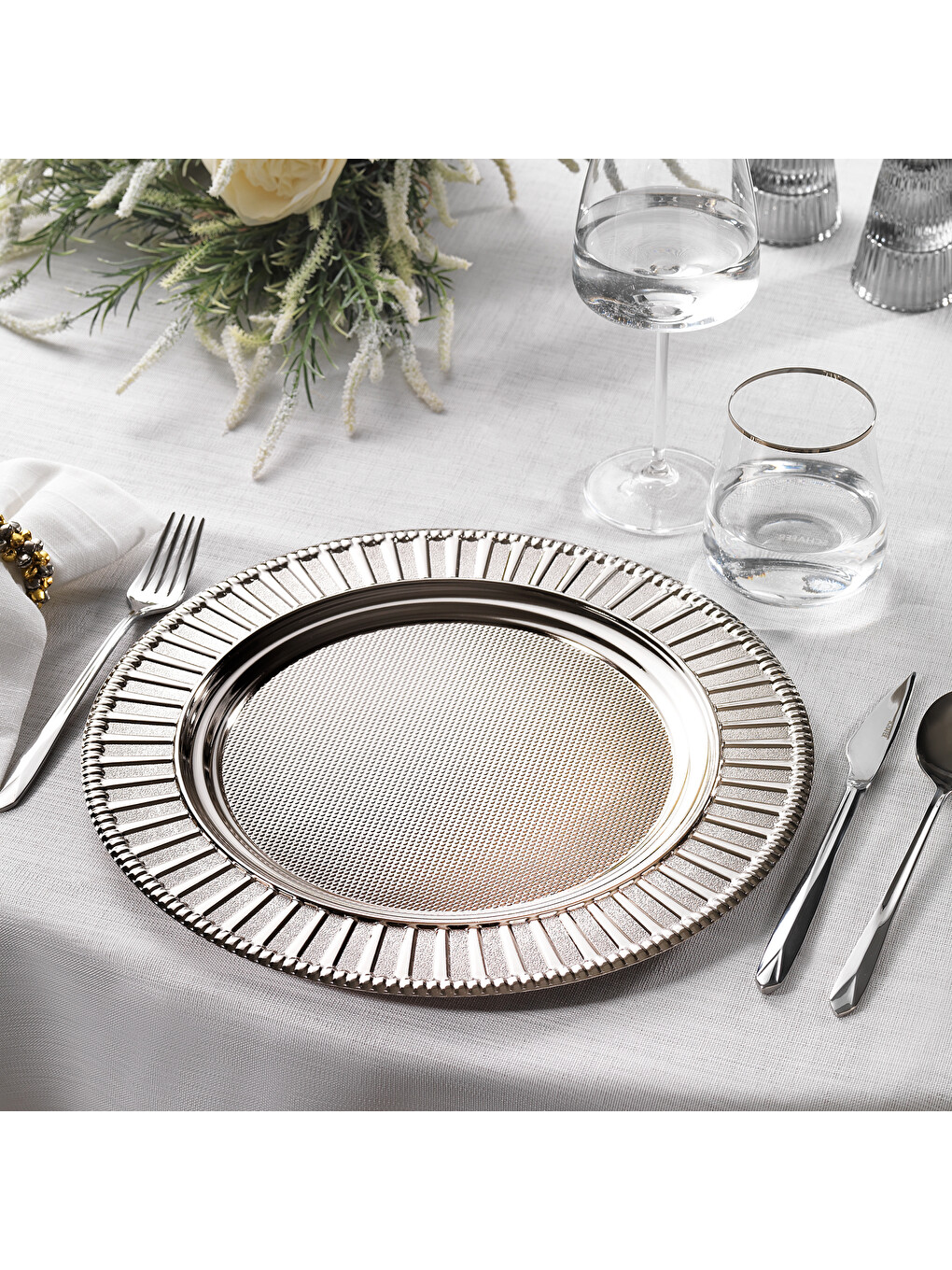 Gri Bella Supla 33 Cm 1 Parça-platin