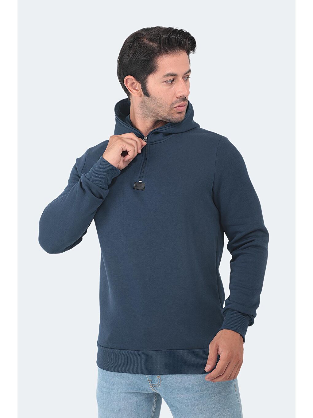 SLAZENGER İndigo BAHA Erkek Sweatshirt Indigo