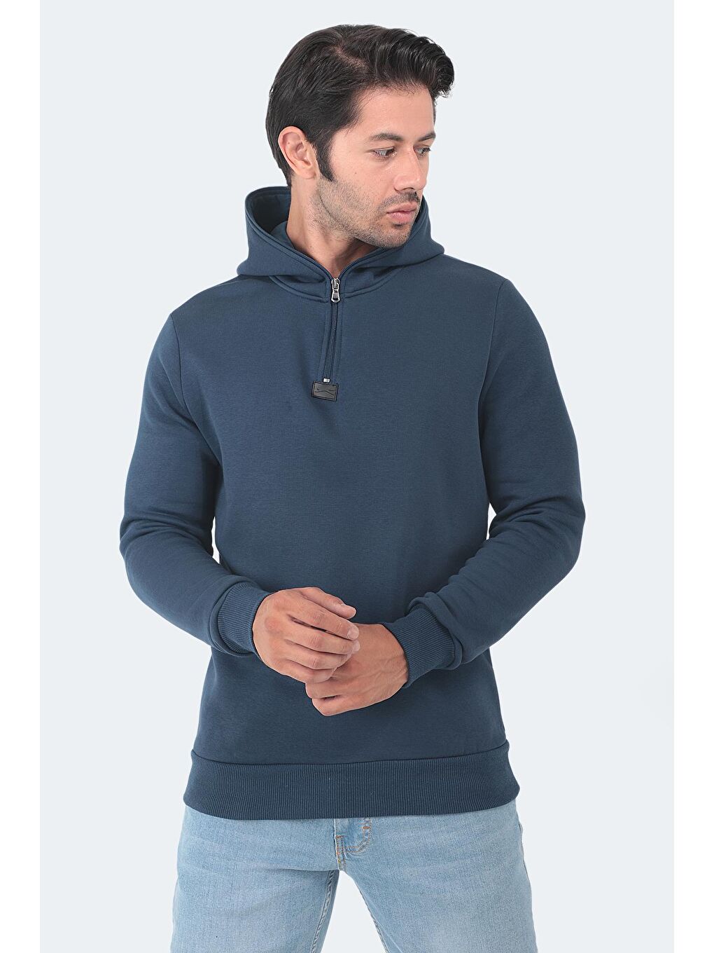 SLAZENGER İndigo BAHA Erkek Sweatshirt Indigo - 1