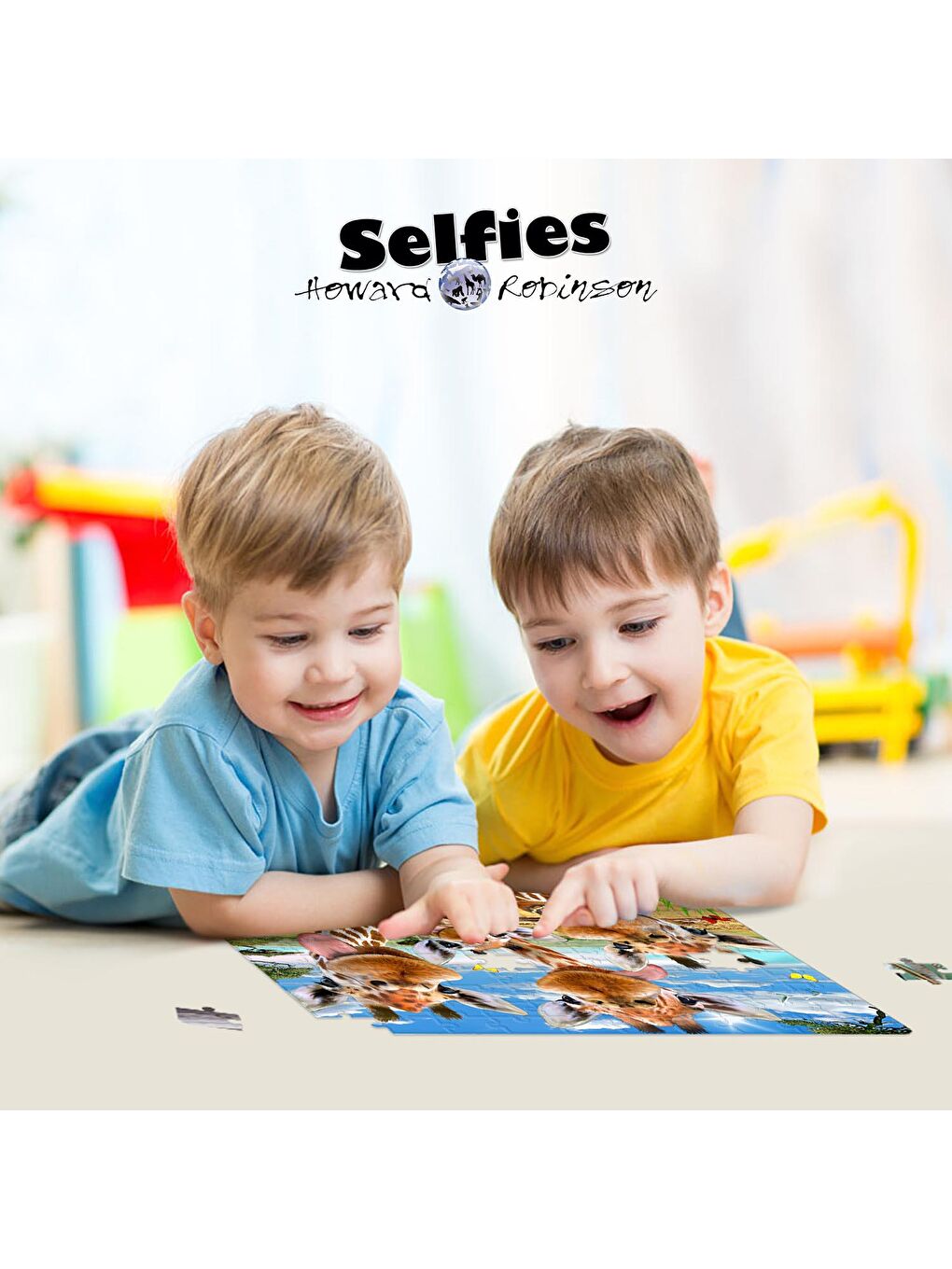 Prime 3D Karışık Zürafa Pelüş ve Selfie 48 Parça Puzzle 15802 - 4