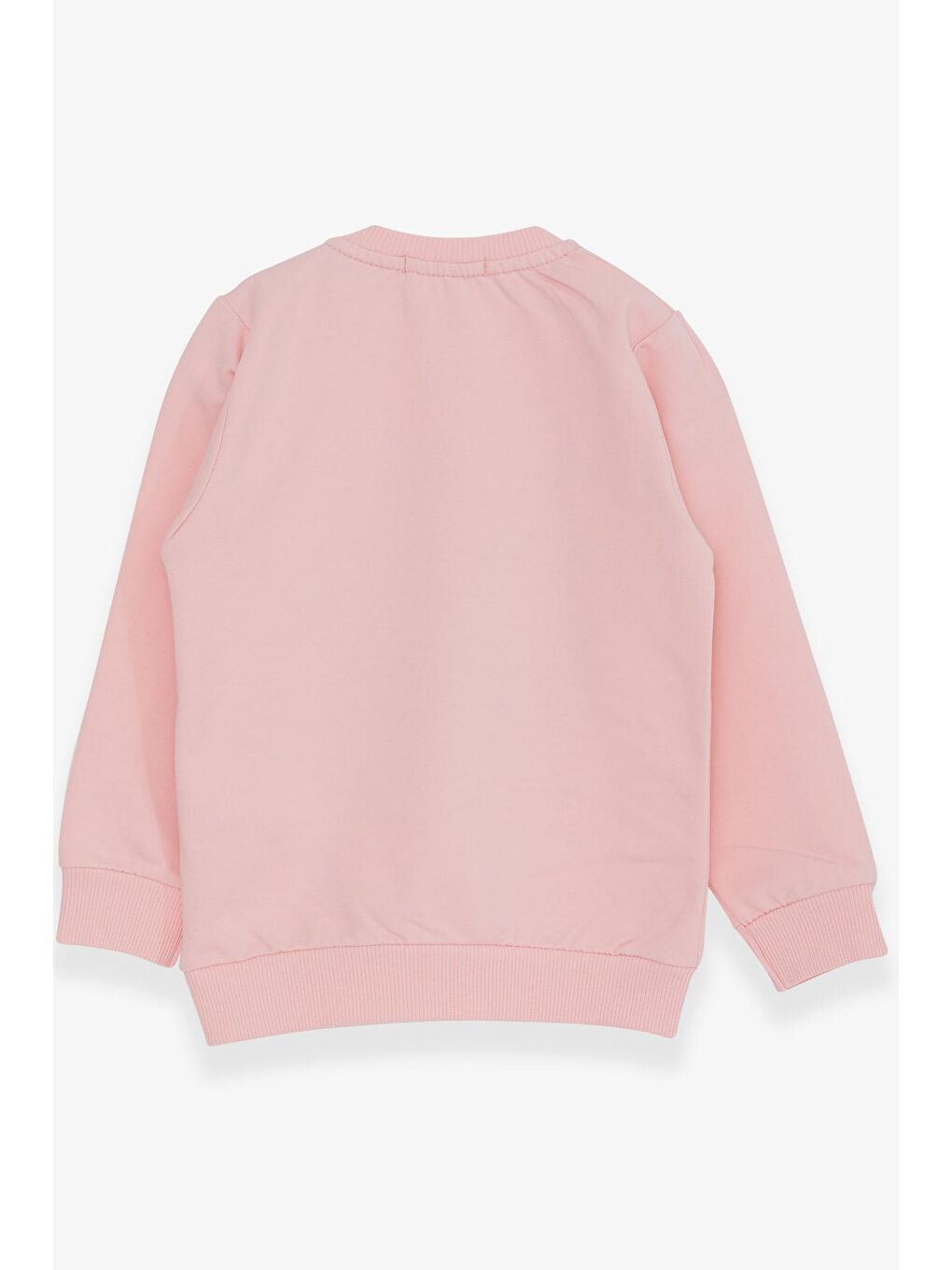 Breeze Pudra Pembe Kız Bebek Sweatshirt Sevimli Kız Baskılı Pudra (1.5-2 Yaş) - 1