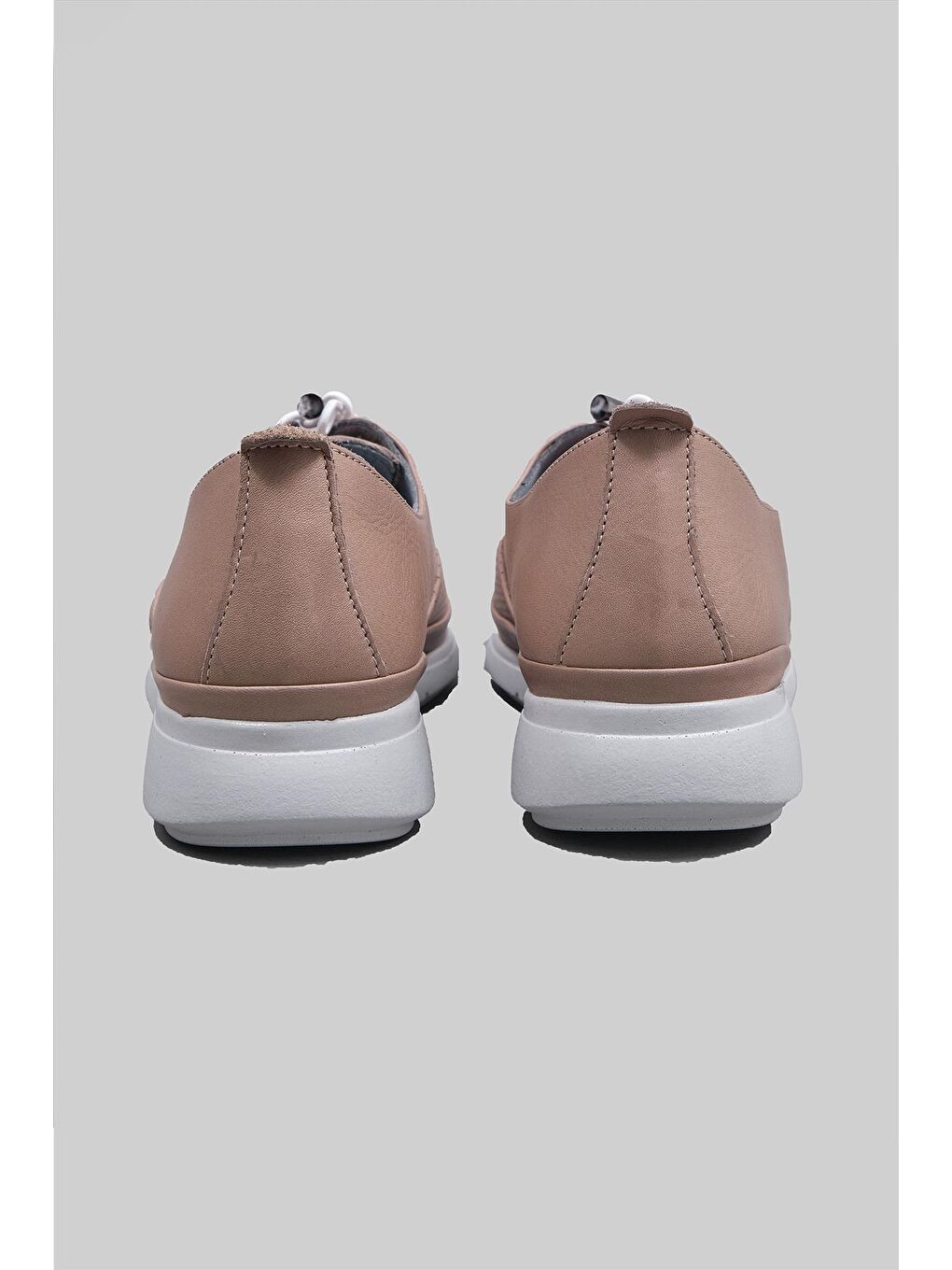 Bej Serdar Yeşil Lucy Hakiki Deri Rahat Kalıplı Yumuşak Ve Hafif Tabanlı Ayakkabı Kadın-3