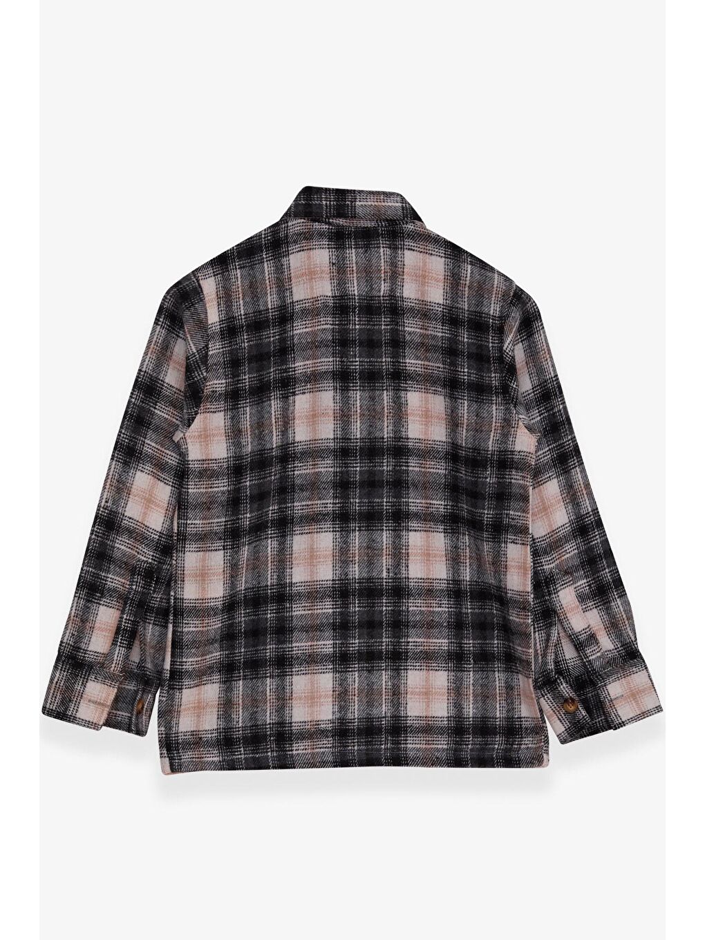 Erkek Çocuk Oduncu Gömlek Siyah Melanj (8-14 Yaş)-1